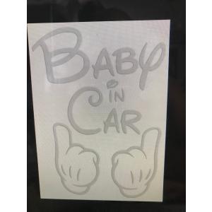 人気!ベイビーインカー ステッカー!Baby in car Sticker/リフレクター反射タイプ車用/シール/ Vinyl/Decal /ステッカー/バイナル/デカール｜cny1