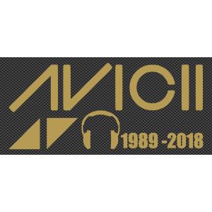 【全16色】DJ アヴィーチー/DJ Avicii/RIP Avicii car sticker-1...