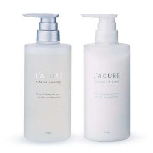 ラキュア プレミアム シャンプー&トリートメントセット L’ACURE 475ml｜サロン専売 アミノ酸 シャンプー 美容室専売品 人気 サボン 保湿｜co-beauty