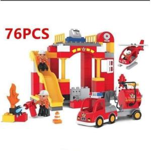 ブロック おもちゃ 消防署 消防車 消防士 LEGO Duplo デュプロ 互換 知育玩具 クリスマスプレゼント