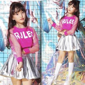 セール1590 キッズダンス衣装 HIPHOP ヒップホップ 女の子