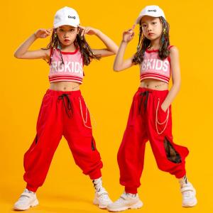 韓国子供服 HIPHOP ヒップホップ ステージ衣装 キッズダンス衣装 jazz 応援団 ジャズダンス 練習着 体操服 ダンスウェア 団体服 女の子 Tシャツ セット