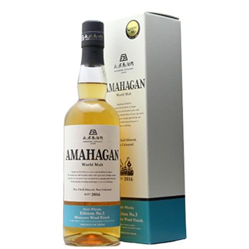 アマハガン ワールドモルト エディション Ｎo.3　ミズナラ ウッド フィニッシュ 700ml 47...