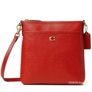 コーチ COACH CC526 キット メッセンジャー クロスボディ レザー スポーツレッド 赤 送料無料｜coachavenue