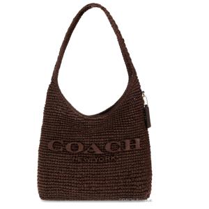 期間限定セール コーチ COACH CDU75 かごバッグ ストロー ブルックリン ショルダー バッグ 28 メープル ブラウン 茶色 正規店商品 送料無料 2026年新作