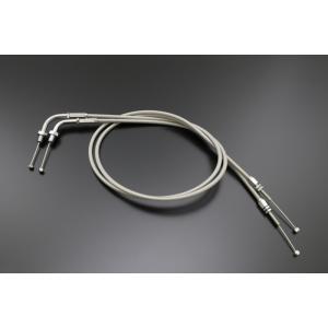 Z72-362　ステンメッシュスロットルワイヤー (Z1R系コンチハンドル仕様 ワイヤー長90cm)...