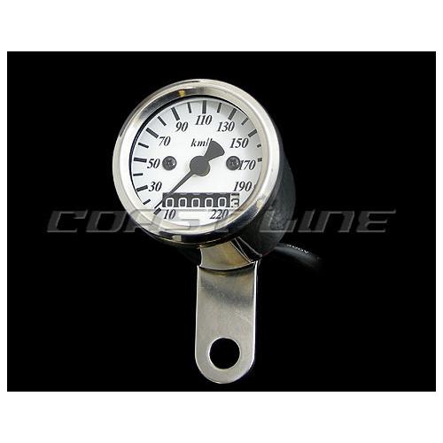 001289　48mmアナログスピードメーター 白盤1:1 -95y