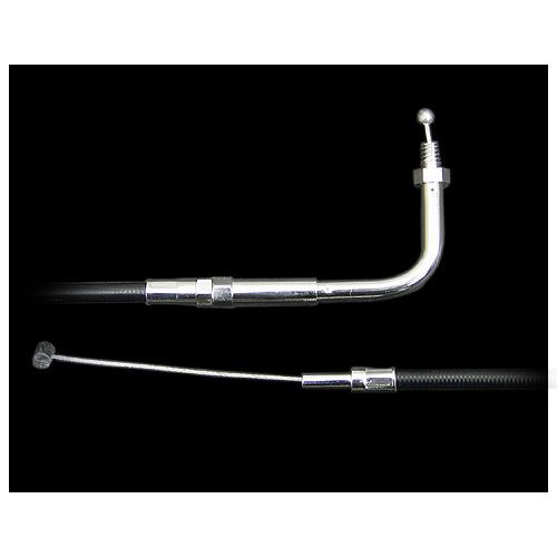 N000159　41in シングルスロットルケーブル 90° ブラック BT・XL用