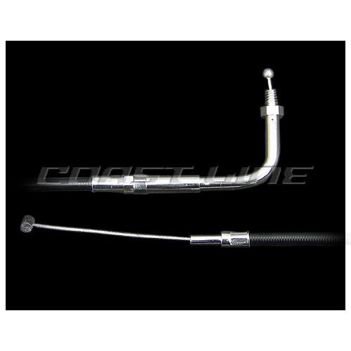 N000158　33in シングルスロットルケーブル 90° ブラック BT・XL用