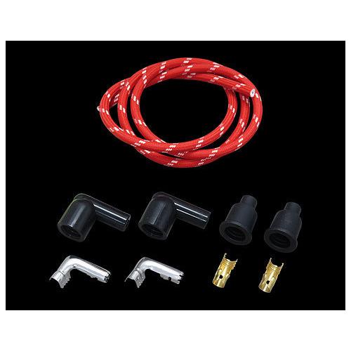 N014984　布巻きプラグコードセット -99yBT・-03yXL 赤 ストレート