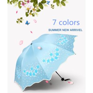 折りたたみ傘 晴雨兼用 花柄 雨傘 日傘 UVカット レディース 3つ折り 遮光 8本骨 撥水 紫外線対策 遮熱 可愛い 手開き 軽量 丈夫