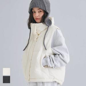 中綿ベスト レディース ノースリーブ 中綿 オーバーサイズ