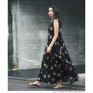 ロングワンピース レディース ヒトデ レーヨン...の詳細画像3