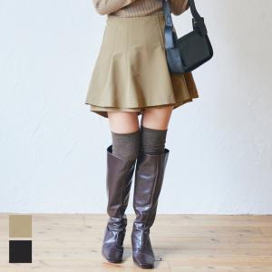 キュロットスカート レディース ミニスカ スカパン ショート丈