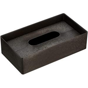 104Lab. サッと取れる ティッシュケース ティッシュボックス ティッシュカバー おしゃれ サステナブル 杉皮 入り ブラック 黒