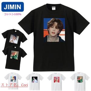 新品 BTS Tシャツ JIMIN ジミン 半袖 綿100% 男女兼用 大人用 子供用 レディース メンズ ウェア 夏物 防弾少年団 応援服 丸首 韓流グッズ グッズ 服