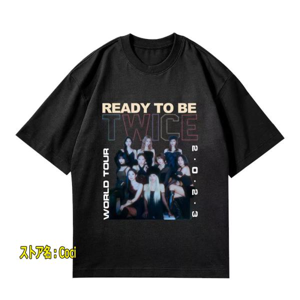TWICE 「READY TO BE」 韓流グッズ 半袖 Tシャツ 春夏 コート 男女 周辺 応援服...