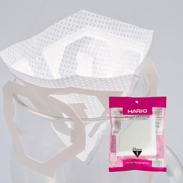 HARIO ハリオ  マイカフェドリップフィルター 22枚袋入り MDF-1 ハリオ コーヒーフィル...