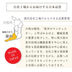 キッチンマット 180cm 綿素材 日本製 洗...の詳細画像1