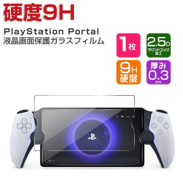 PlayStation Portal フィルム 硬度9H 強化ガラス 液晶保護 HD Film リモ...