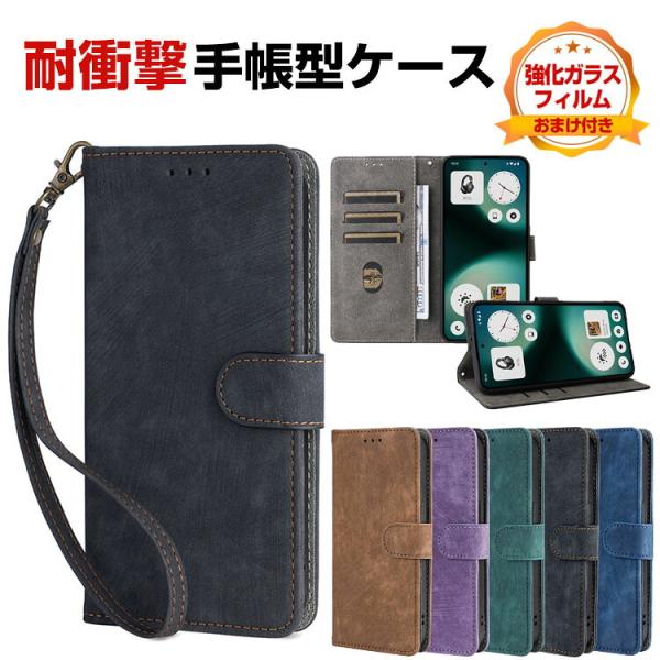 Nothing Phone (3a) Lite  ケース カバー 耐衝撃カバー 手帳型 TPU&amp;PU...