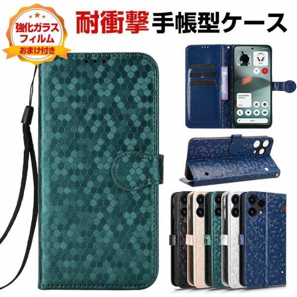 Nothing Phone (3a) Lite  ケース カバー 耐衝撃カバー 手帳型 TPU&amp;PU...
