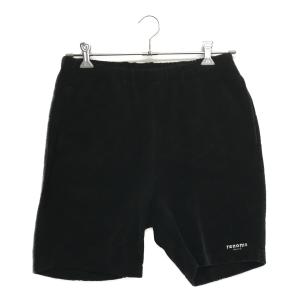 coco 中古【SALE】レノマ renoma メンズ ハーフパンツ L ブラック パイル地 ロゴ総柄 ウエストゴム レターパックプラス発送可 99004