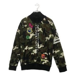 パーリーゲイツ 中綿リバーシブルブルゾン カーキ×レッド系 パーリーゲイツ 中綿リバーシブルブルゾン カーキ×レッド系