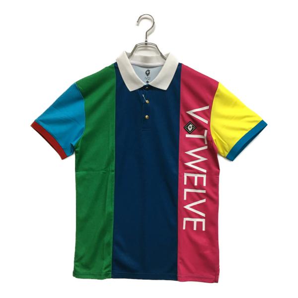 coco 未使用品【SALE】 ヴィ・トゥエルヴ V12 メンズ 半袖ポロシャツ M マルチカラー ...