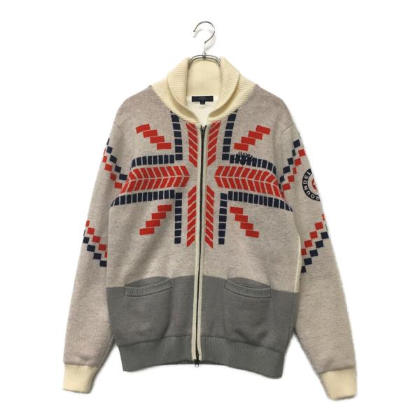 coco 中古【値下げ】キャロウェイ  メンズ ニットアウター L 白 ジップ ショールカラー 裏地...