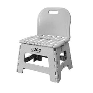 ILC LUGS 背もたれ付コンパクトチェア グレー アウトドア｜coco-kk-store