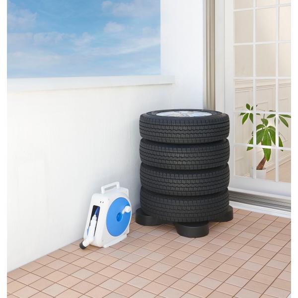 タイヤ保管　伸晃 Belca すのこ タイヤパレット ブラック 4964806025123 タイヤ収...