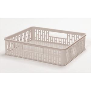 eラック L バスケット BE 4973230436177 サンコープラスチック ラック 整理整頓 積み重ね 多目的 ベージュ
