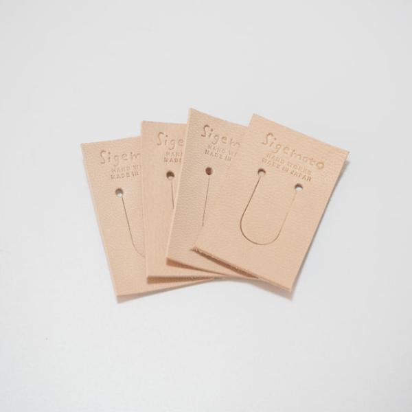 ブックマーク　栞　しおり　ヌメ革　4枚セット　滑りにくい　ちょっとしたプレゼントにお勧めです