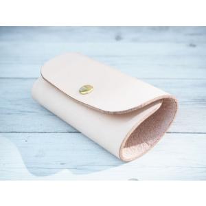 キーケース レディース メンズ ヌメ革 使うほどに味が深まる手作り ナチュラル ちょっとしたプレゼン...