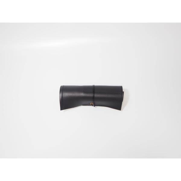 巻き巻き ペンケース ブラック 本革 筆箱 日本製  ブラック