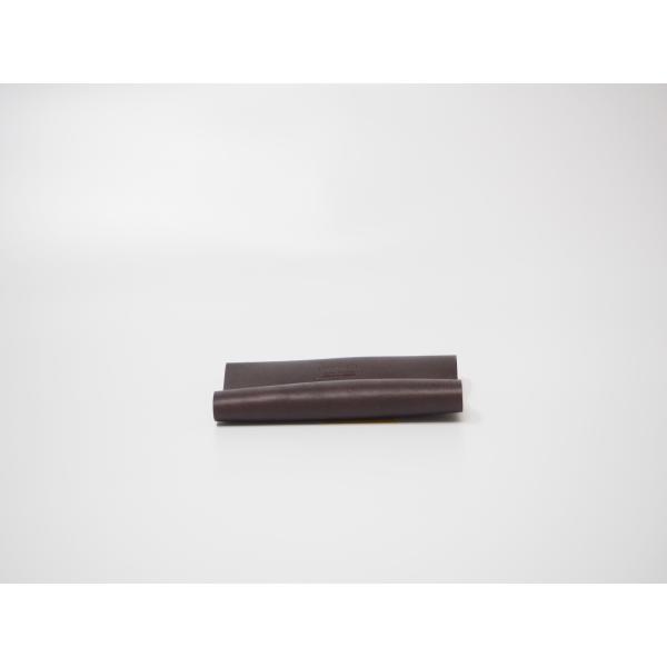 ポケットティッシュケース こげ茶 本革 レザー オイルレザー 手縫い