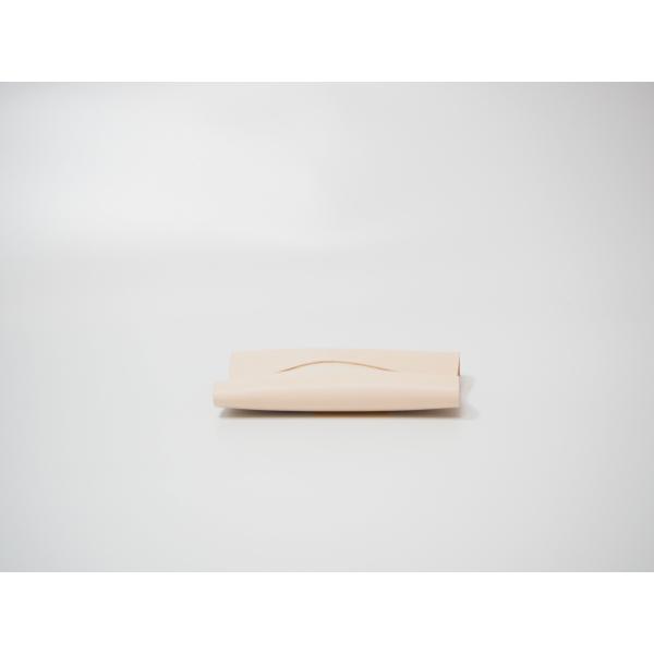 ポケットティッシュケース ナチュラル 本革 レザー ヌメ革 手作り