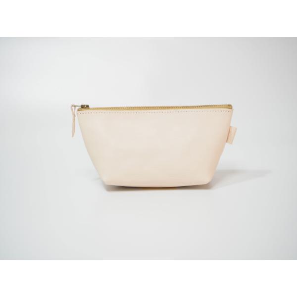 化粧ポーチ ナチュラル  ペンケース 小物入れ 本革 ポーチ