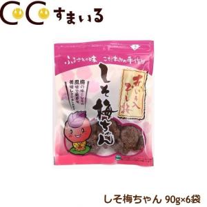 ドライフルーツ 種なし干し梅 しそ梅ちゃん 90g×6袋 合計540g