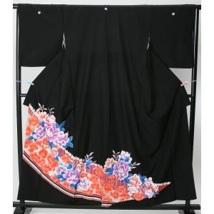 レンタル衣裳 着物 黒 留袖 大きいサイズ 往...の詳細画像1