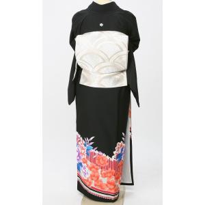 レンタル衣裳 着物 黒 留袖 大きいサイズ 往...の詳細画像2