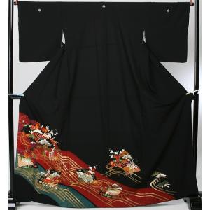 レンタル 衣裳 留袖 貸衣装 松竹梅金流れ扇子...の詳細画像1