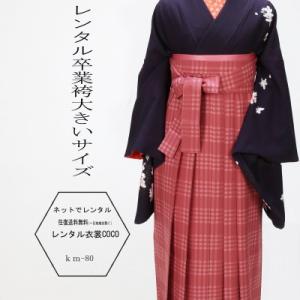 レンタル衣裳 卒業袴 女性 教員 先生 大きいサイズ 長身 背も高い 紺 ピンク ブランド袴 往復送...