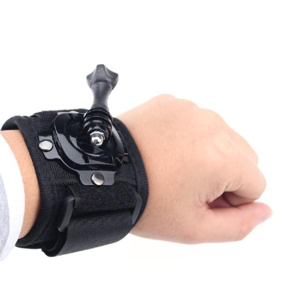 GoPro リストストラップマウント 360度回転 手首固定 ハンドマウント ネジ付き 調節可能 G...