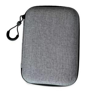 多機能収納ボックス 2.5型HDD 保護ケース ケーブル収納付き 2.5インチ 外付けハードディスク 保管バッグ 衝撃吸収 防塵 ブラック HDD収納ケース