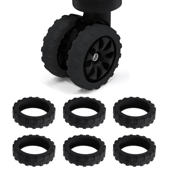 8個 スーツケース キャスターカバー キャリーケース 車輪カバー キャリーカバー ワイヤ タイヤカバ...