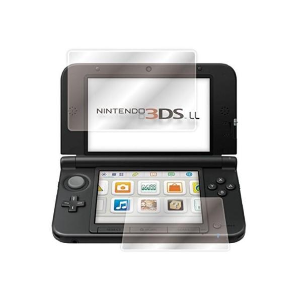 4枚 Newニンテンドー 3DS LL 上下枚セット 液晶保護フィルム  シート 液晶カバー クリア...