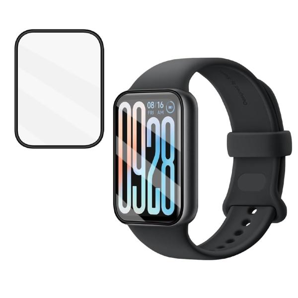 2枚 Xiaomi Smart Band 9 Pro 3D曲面カバー 全面保護 シャオミ スマートバ...