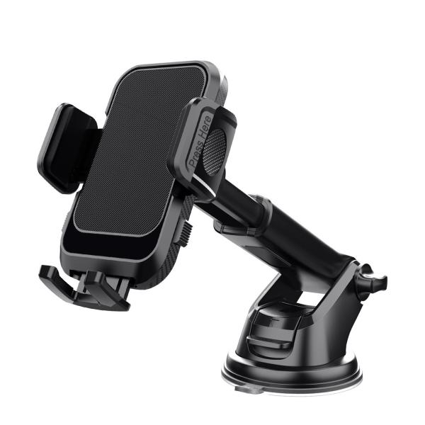 スマホホルダー 車 車載ホルダー ゲルサクションカップ クリップ式 360度回転 伸縮アーム搭載 幅...